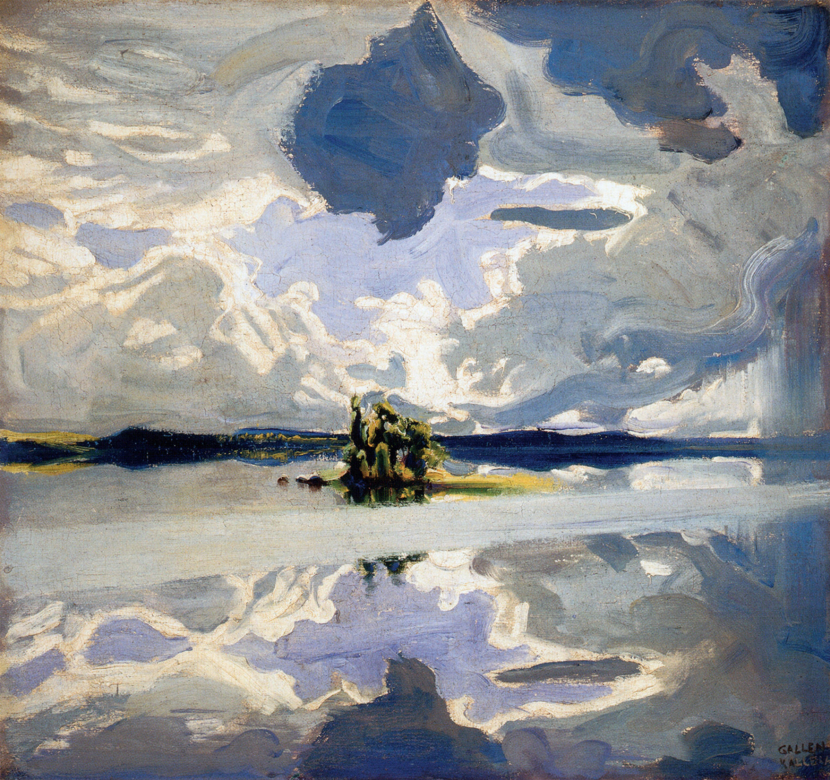 Akseli Gallen-Kallela, Clouds Above a Lake, 1904